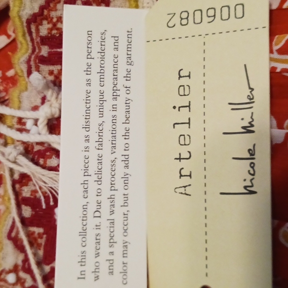 Atelier by Nicole Miller Embroidered Tank Top in Size Large (NWT) - Picture 8 of 9